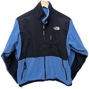 The North Face Denali Fleece Jacket Mens Medium Blue Black Full Zip Outdoor